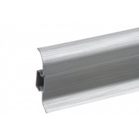 Плінтус пластиковий Cezar Premium Aluminium szczotkowane Матовий