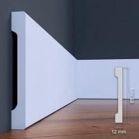 Плінтус Cezar ELEGANCE LPC-38 Білий матовий