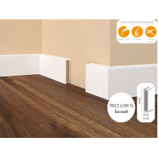 Плінтус МДФ Dollken Cubu flex 80 мм 5012 (1013) Білий