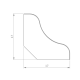 Плінтус QUICK-STEP Scotia під фарбування МДФ RAL 9003