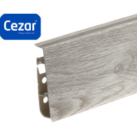Плінтус пластиковий Cezar Hi Line Prestige ПВХ Дуб Масала Матовий