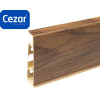 Плинтус пластиковый Cezar Hi Line Prestige ПВХ Дуб Риверино Матовый